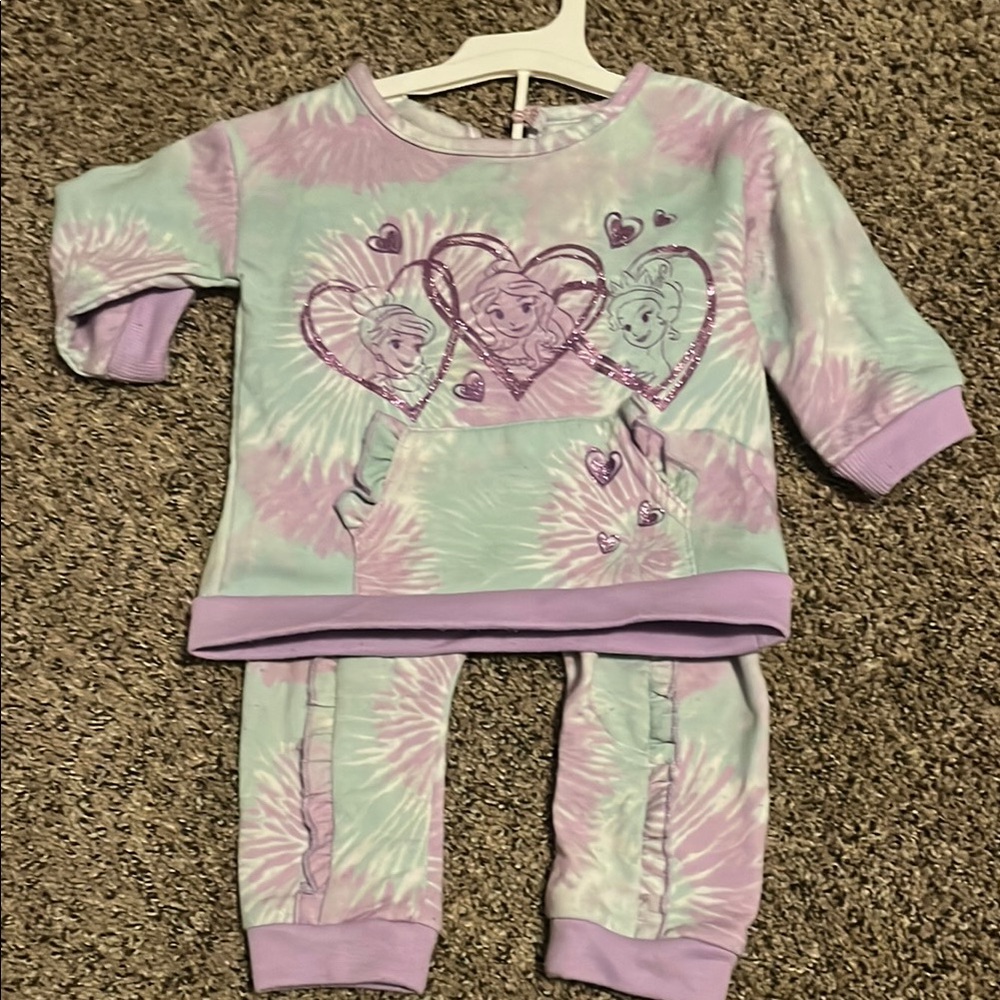 Kids Tie-Dye Pajamas - Purple and Mint